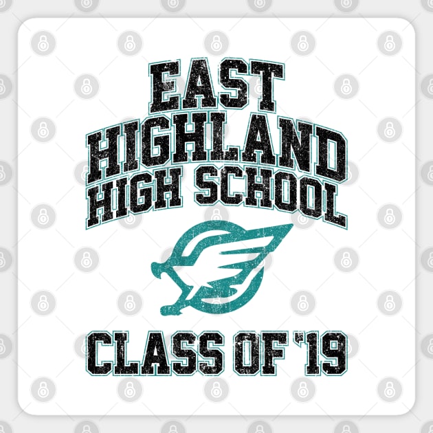 East Highland High School Class of 19 (Variant) Magnet by huckblade